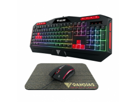  Gamdias Ares M2 Keyboard + Zeus E2 Mouse + Mouse Mat 3 In 1 Gaming Combo
